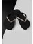 Bermody Kadın Gümüş Sıra Taşlı Rahat Parmak Arası Siyah Plaj Terliği Flipflops 4