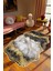 Salon Halısı Klasik Modern Altın Siyah Beyaz Kahve Kaydırmaz Yıkanabilir Ince Halı Tüysüz Kilim 1