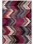 Kilim Desenli Otantik Eskitme Zikzak Pembe Kaydırmaz Kesme Yıkanabilir Ince Halı 2