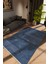 Modern Indigo Dijital Baskı Halı Kaydırmaz Ince Yıkanabilir 1
