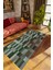 Modern Patchwork Yeşil Dijital Baskı Halı Kaydırmaz Ince Yıkanabilir 1
