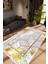 Salon Halısı Modern Geometrik Altın Kaydırmaz Kesme Yıkanabilir Ince Halı Tüysüz Kilim 1