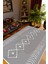 Salon Halısı Otantik Eskitme Gri Kaydırmaz Kesme Yıkanabilir Ince Halı Tüysüz Kilim 1