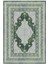 Salon Halısı Klasik Yeşil Gri Kaydırmaz Kesme Yıkanabilir Ince Halı Tüysüz Kilim 2