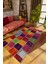 Modern Patchwork Karışık Renkli Dijital Baskı Halı Kaydırmaz Ince Yıkanabilir 1
