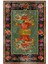 Salon Halısı Eskitme Retro Yeşil Kaydırmaz Kesme Yıkanabilir Ince Halı Tüysüz Kilim 2