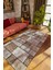 Modern Patchwork Gri Dijital Baskı Halı Kaydırmaz Ince Yıkanabilir 1