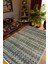 Kilim Desenli Otantik Eskitme Gri Kahverengi Siyah Kaydırmaz Kesme Yıkanabilir Ince Halı 1