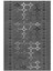 Salon Halısı Modern Geometrik Gri Kaydırmaz Kesme Yıkanabilir Ince Halı Tüysüz Kilim 2