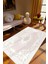 Salon Halısı Figürlü Çiçekli Mor Gri Kaydırmaz Kesme Yıkanabilir Ince Halı Tüysüz Kilim 1