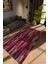 Modern Eskitme Bordo Dijital Baskı Halı Kaydırmaz Ince Yıkanabilir 1