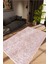 Modern Eskitme Pembe Kaydırmaz Kesme Yıkanabilir Ince Halı 1