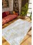 Salon Halısı Modern Eskitme Baklava Desen Gri Sarı Kaydırmaz Yıkanabilir Ince Halı Tüysüz Kilim 1