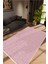 Modern Eskitme Pembe Kaydırmaz Kesme Yıkanabilir Ince Halı 1