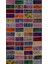 Modern Patchwork Karışık Renkli Dijital Baskı Halı Kaydırmaz Ince Yıkanabilir 2