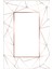 Modern Geometrik Bordo Beyaz Sarı Kaydırmaz Kesme Yıkanabilir Ince Halı 2