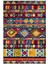 Kilim Desenli Otantik Eskitme Sarı Kaydırmaz Kesme Yıkanabilir Ince Halı 2