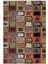 Modern Patchwork Kahverengi Kaydırmaz Kesme Yıkanabilir Ince Halı 2