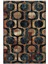 Modern Patchwork Metalik Kahverengi Gri Gold Kaydırmaz Kesme Yıkanabilir Ince Halı 2