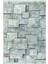 Modern Patchwork Gri Kaydırmaz Kesme Yıkanabilir Ince Halı 2