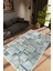 Modern Patchwork Gri Kaydırmaz Kesme Yıkanabilir Ince Halı 1