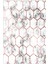 Modern Geometrik Metalik Altıgen Gri Altın Kaydırmaz Kesme Yıkanabilir Ince Halı 2