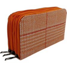 Cappi Üç Gözlü Turuncu Kalem Çantası 7011