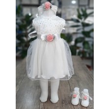 Calide Baby&Kids Baby Kız Bebek Piliseli-Taş Desenli Mevlüt Takımı