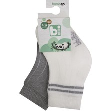 Bibaby Derby Bamboo 2li Çorap 68386 Ekru Gri