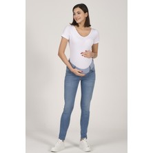 Busa Hamile Skinny Jeans Açık Mavi