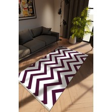 Modern Beyaz Dijital Baskı Halı Kaydırmaz Ince Yıkanabilir