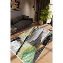 10 Post Online Salon Halısı Taş Mermer Modern Gri Kaydırmaz Kesme Yıkanabilir Ince Halı Tüysüz Kilim