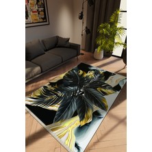 Modern Karışık Renkli Dijital Baskı Halı Kaydırmaz Ince Yıkanabilir