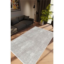 10 Post Online Modern Eskitme Gri Kaydırmaz Kesme Yıkanabilir Ince Halı