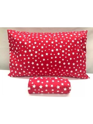 Ezgi Lastikli Çarşaf ve Yastık Kılıfı Yıldız Desenli
