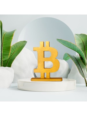 Minazey Dekoratif Bitcoin Heykel Biblo