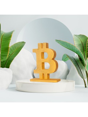 Minazey Dekoratif Bitcoin Heykel Biblo