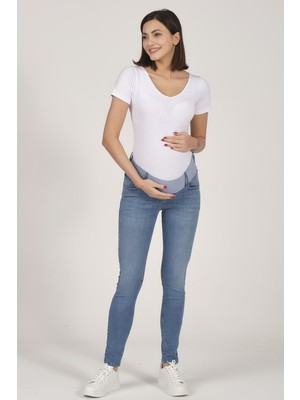 Busa Hamile Skinny Jeans Açık Mavi