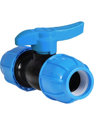 Özbalban Bahçe Sulama Kaplin Tam Geçişli Pp  63 x 63  Çıkışlı Küresel Vana