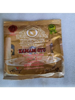 Prenses Kadın-Erkek Tüy Dökücü Gül Kokulu Hamam Otu Tozu 5 Adet Azulen Özellikli