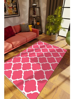 10 Post Online Modern Gülkkurusu Dijital Baskı Halı Kaydırmaz Ince Yıkanabilir