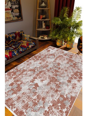 Salon Halısı Otantik Eskitme Bej Beyaz Gri Bordo Kaydırmaz Kesme Yıkanabilir Ince Halı Tüysüz Kilim