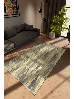 10 Post Online Modern Eskitme Karışık Renkli Dijital Baskı Halı Kaydırmaz Ince Yıkanabilir