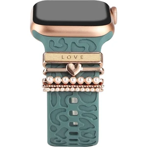Apple Watch Uyumlu Kordon Aksesuarı Love Charm Seti
