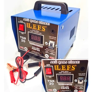 Pro Lefs REDRESÖR 12 V 20 Amper Dijital Göstergeli Bakır Sargılı Kısa Devre Sigortalı Akü Şarj Cihazı 180 Ampere Kadar Şarj