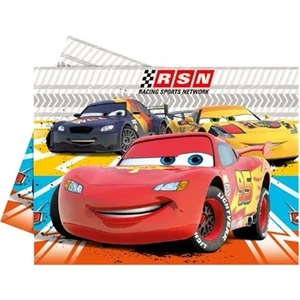 My Party Ready Cars Şimşek Mcqueen Konsept Doğum Günü Plastik Masa Örtüsü 120 x 180 cm