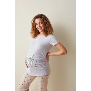 Hamile Happiness Snoppy Baskılı Pijama Takımı