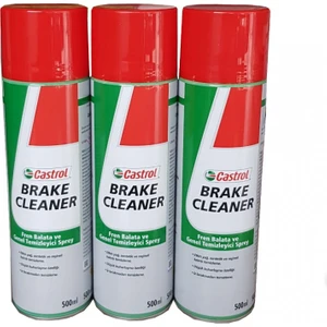 Brake Cleaner 3'lü Fren Balata Ve Genel Temizleme Spreyi 500 Ml