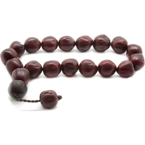 Gümüş Hediye Al Sistemli Doğal Kesim Bordo Renk Kokulu Andız Ağacı Efe Tesbih