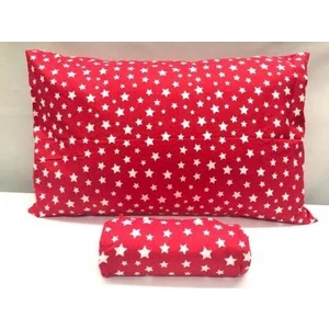 Lastikli Çarşaf ve Yastık Kılıfı Yıldız Desenli